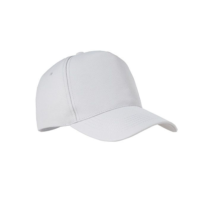 MO6831-06Senga RPET Baseball Kappe 5 Panels_ weiss