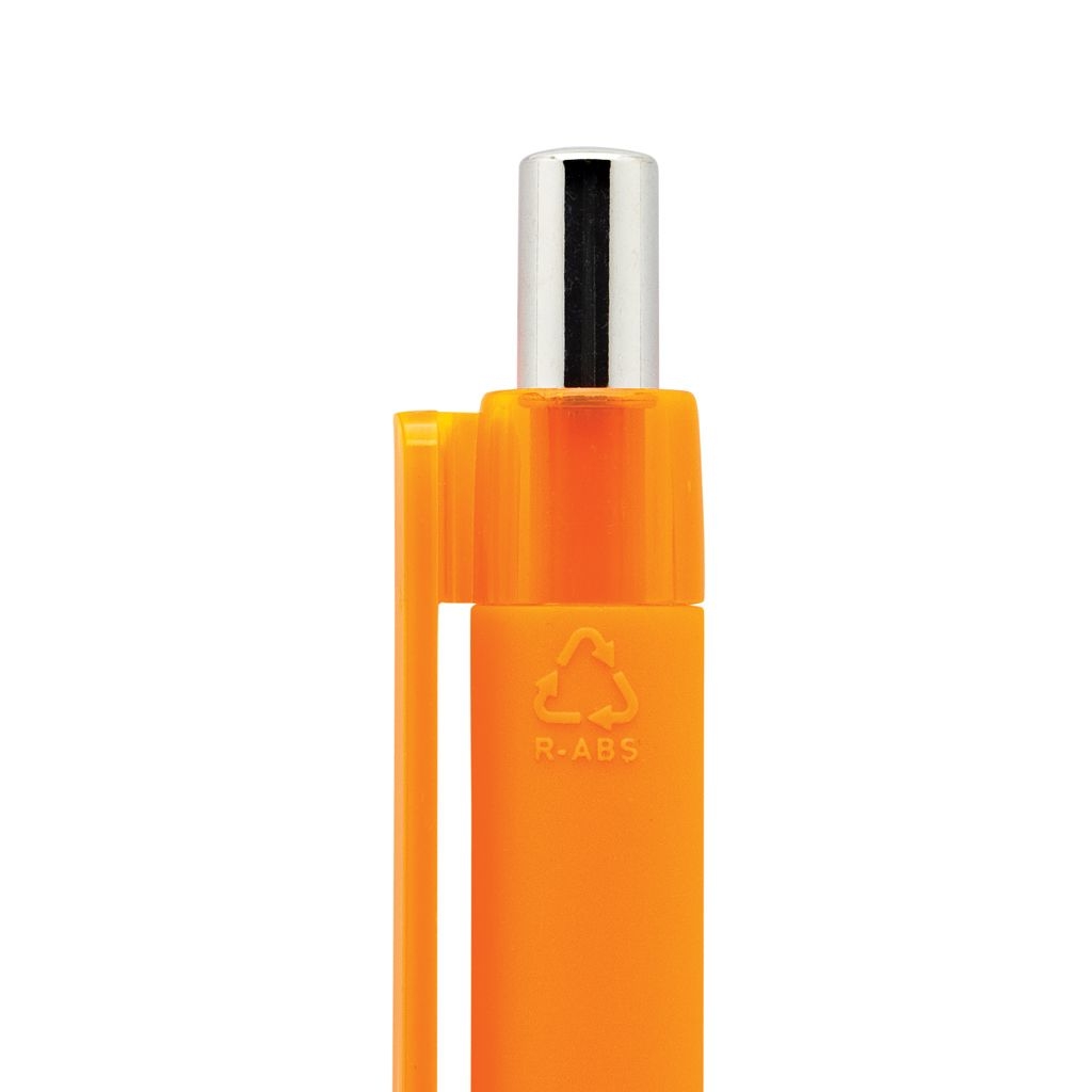 XDP610.70-8X8 Stift mit Smooth-Touch aus RCS recyceltem ABS_ orange