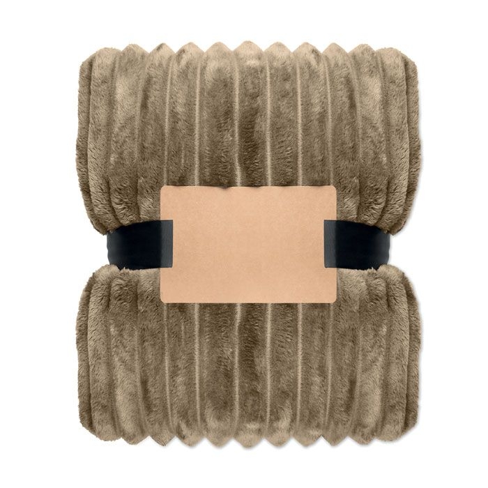 MO3184-39Nieve RPET-Fleece-Decke_ khaki