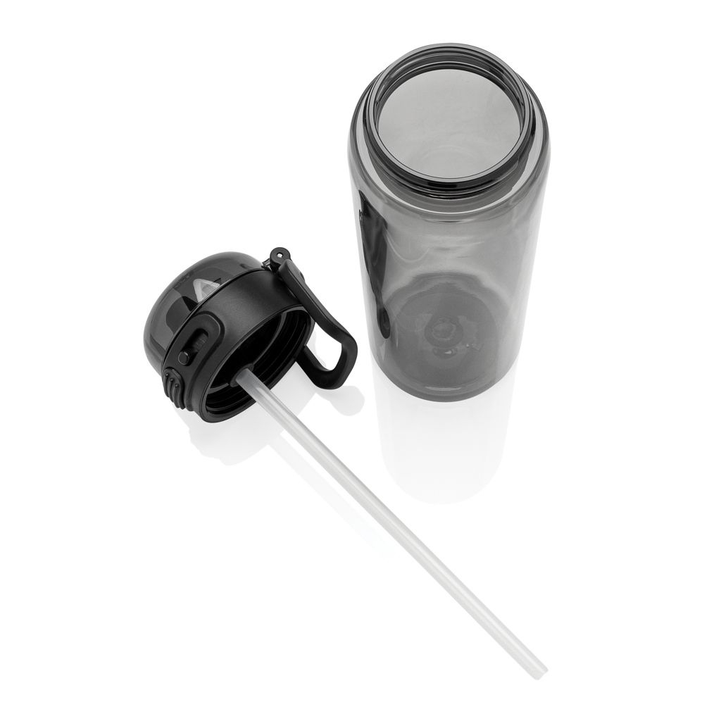 XDP437.70-01Sip'nLock RCS rPET auslaufsichere Sport-Trinkflasche 800ml_ schwarz