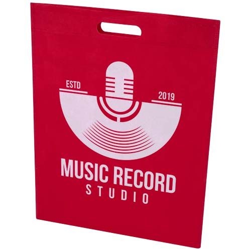 PF130103-2EcoSeal 5 L GRS-recycelte Nonwoven Tragetasche_ rot