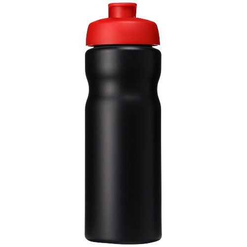 PF210685-15Baseline® Plus 650 ml Sportflasche mit Klappdeckel_ schwarz_rot
