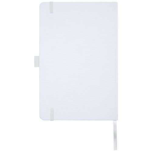PF107763-1Honua A5 Notizbuch aus recyceltem Papier mit Cover aus recyceltem PET_ weiss