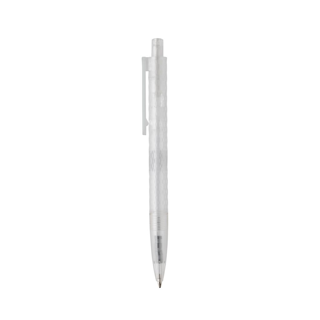 XDP611.33-03X3 Frosted-Pen aus GRS recyceltem PC_ weiss
