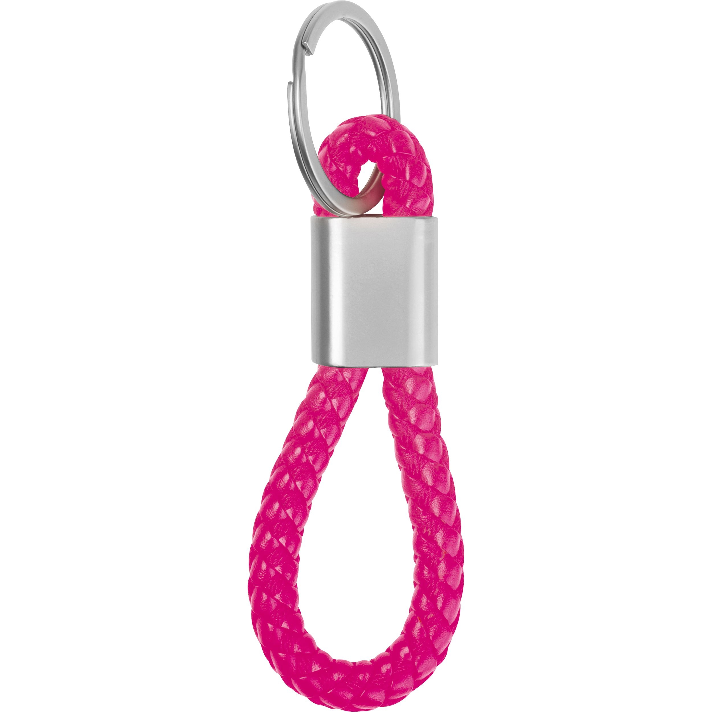 MA95466-11Metall-Schluesselanhaenger mit Kordel ERNEST_ pink