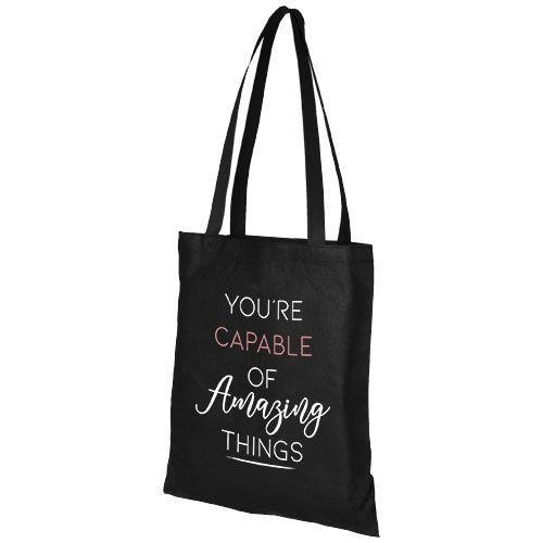 PF119412-1Zeus Non Woven grosse Tragetasche 6L_ schwarz