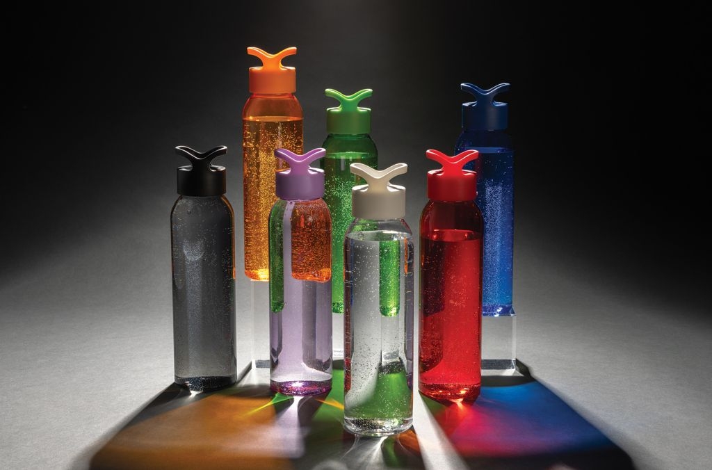 XDP437.03-5Oasis RCS recycelte PET Wasserflasche 650ml_ blau