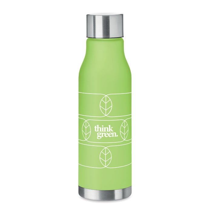 MO6237-51Glacier Rpet Trinkflasche RPET 600ml_ transparent limettengruen