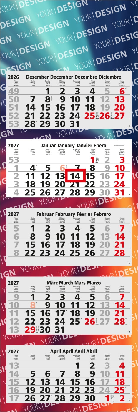 GE0039-HE5-Monatskalender Penta Light 5