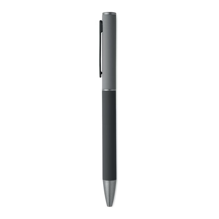 MO3174-03Fillan Drehkugelschreiber recy. Alu_ schwarz