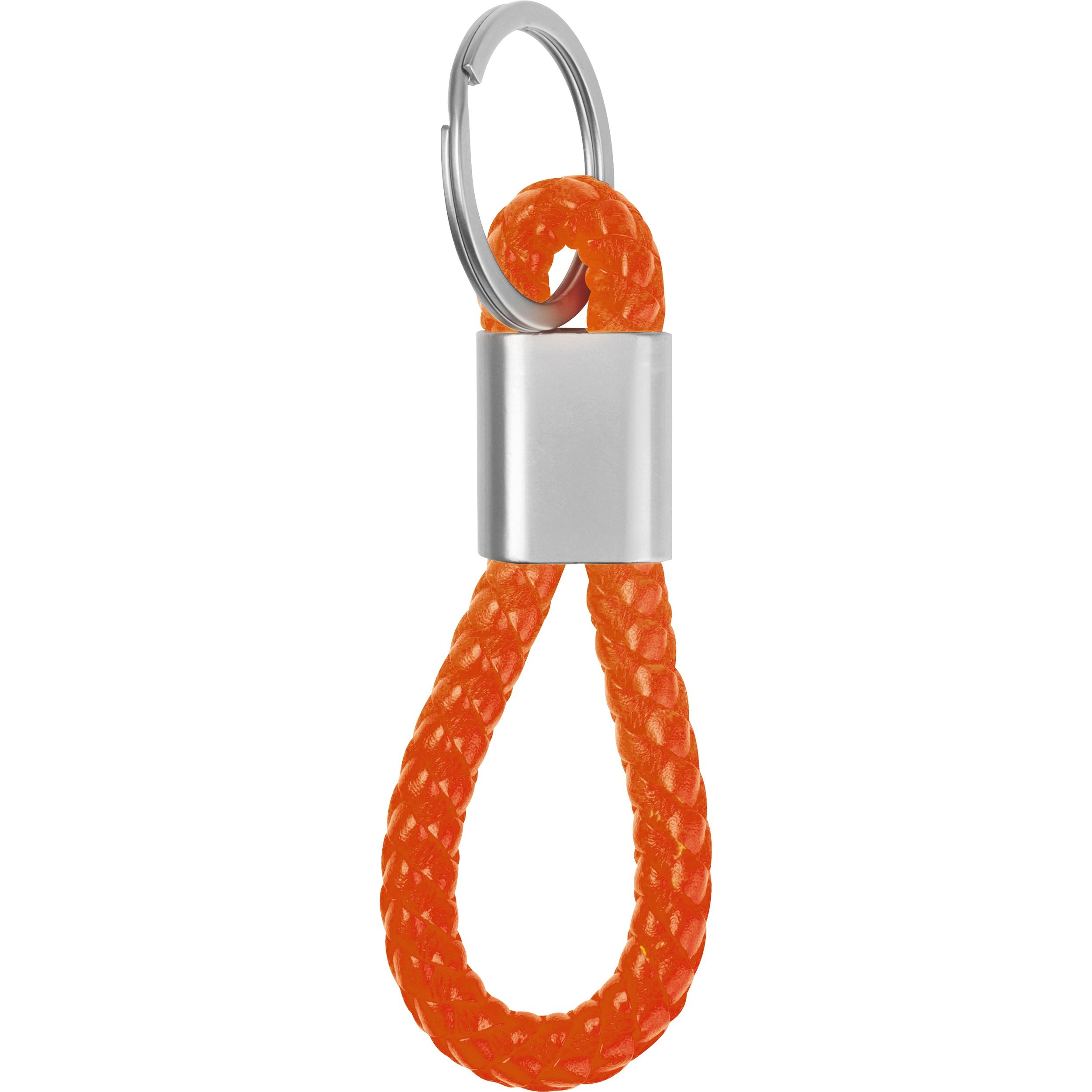 MA95466-10Metall-Schluesselanhaenger mit Kordel ERNEST_ orange