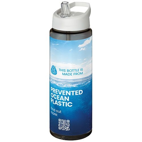 PF210486-2H2O Active® Eco Vibe 850 ml Sportflasche mit Ausgussdeckel _ kohle_weiss