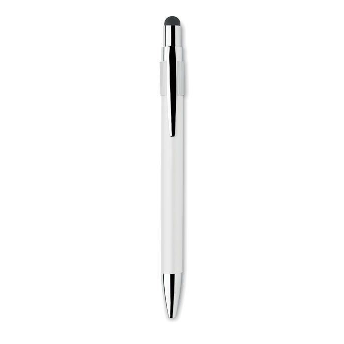 MO2488-06Edd Druckkugelschreiber mit Stylus_ weiss