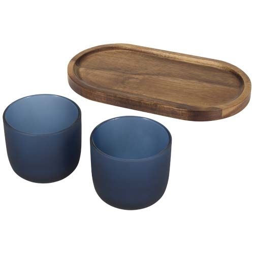 PF126402-2Male Set aus Holztablett und Glastassen_ hale blau