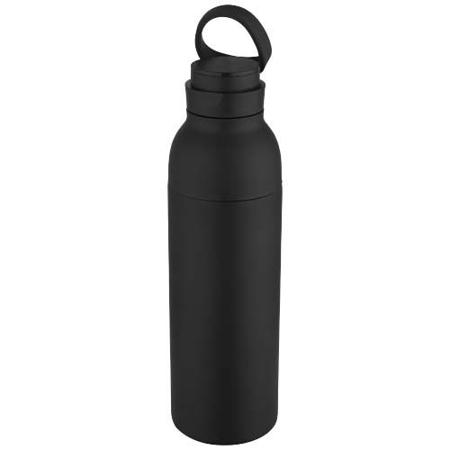 PF100838-6Illuminate 650 ml RCS doppelwandige Isolierflasche aus recyceltem Edelstahl_ schwarz