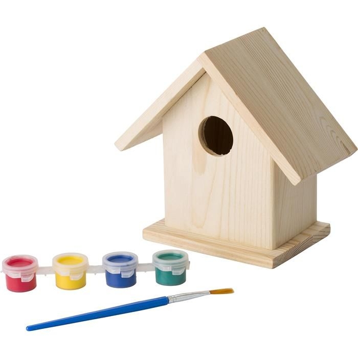 GI8868-11Vogelhaus mit Malset Wesley_ brown