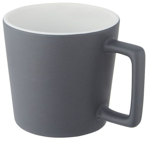 PF100900-1Cali 370 ml Keramiktasse mit matter Oberflaeche_ weiss_grau matt
