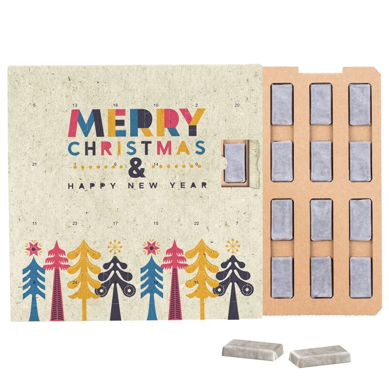 JG20109-2Taefelchen Adventskalender ECO Schokotaefelchen_ Graspapier_ Schokotaefelchen_ Individuelles Motiv