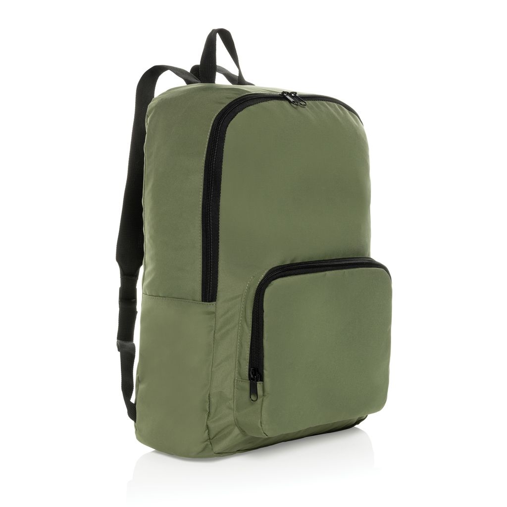 XDP763.19-07Dillon AWARE™ RPET faltbarer klassischer Rucksack_ gruen