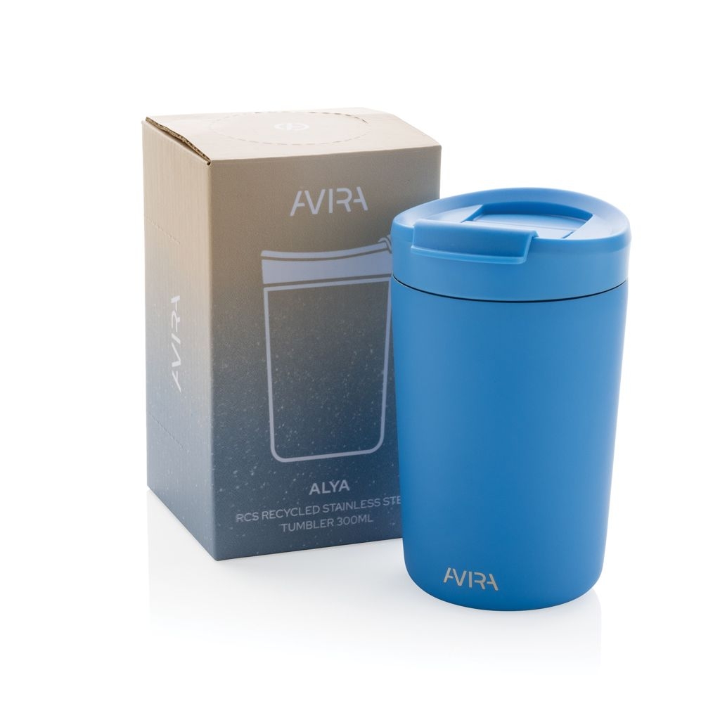 XDP438.02-5Avira Alya RCS recycelter Stainless-Steel Becher 300ml_ blau