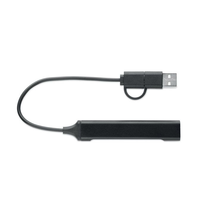 MO2294-03Current 4 Port USB Hub_ schwarz
