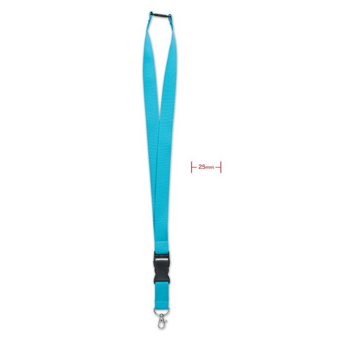 MO9661-12Wide Lany Lanyard mit Metallkarabiner_ tuerkis