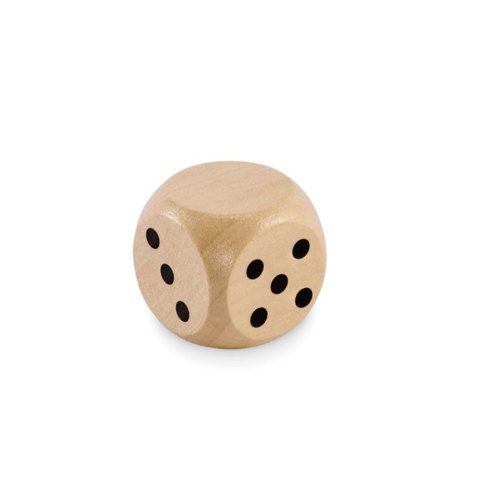 MO2613Dadin Spielwuerfel Schima-Holz Ø 3cm