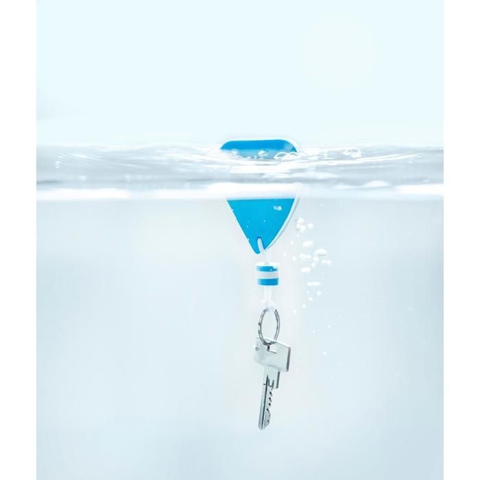 GI1134-45Schluesselanhaenger aus EVA Cyrus_ blau_weiss