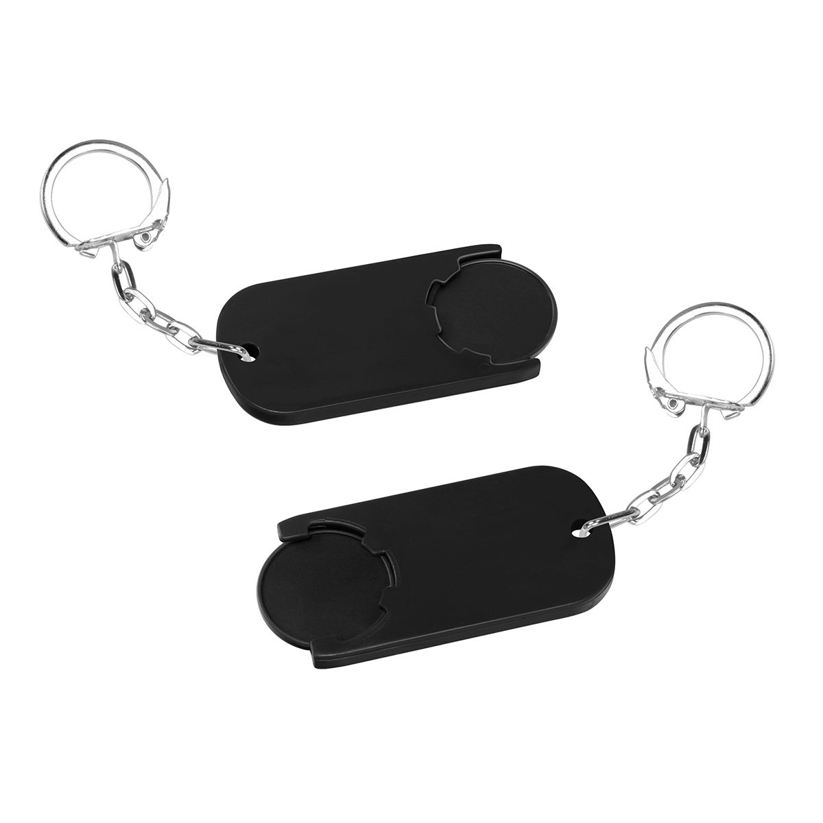 HE7439K-6-6Chiphalter mit 1€-Chip _Alpha_ schwarz_ schwarz