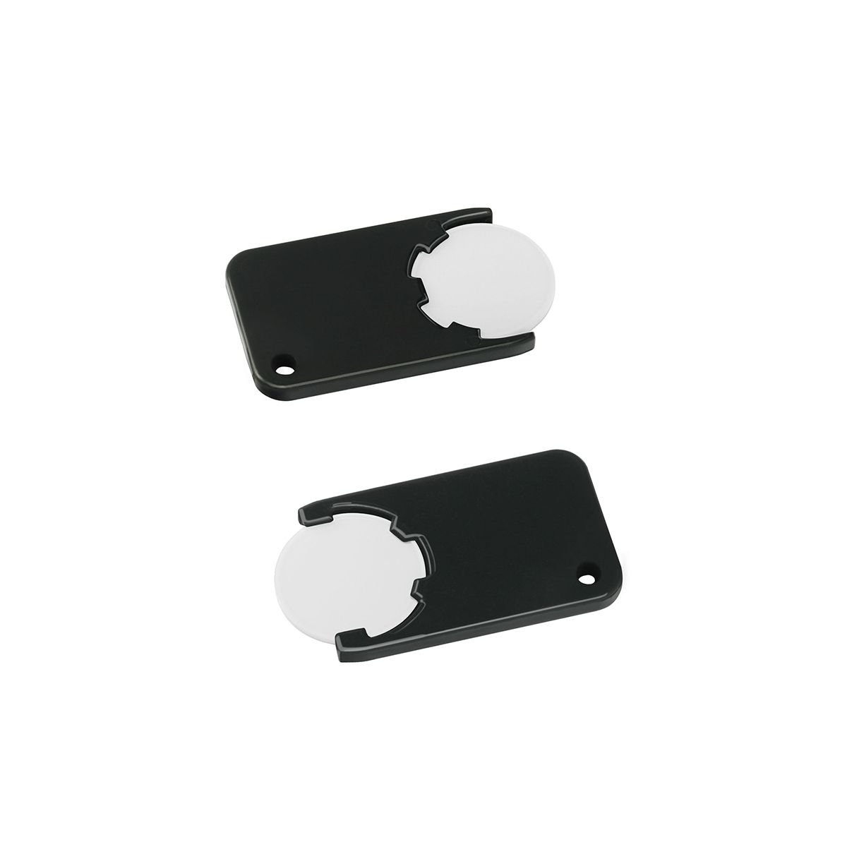 HE7454-0-6Chiphalter mit 1€-Chip _Beta_ weiss_ schwarz