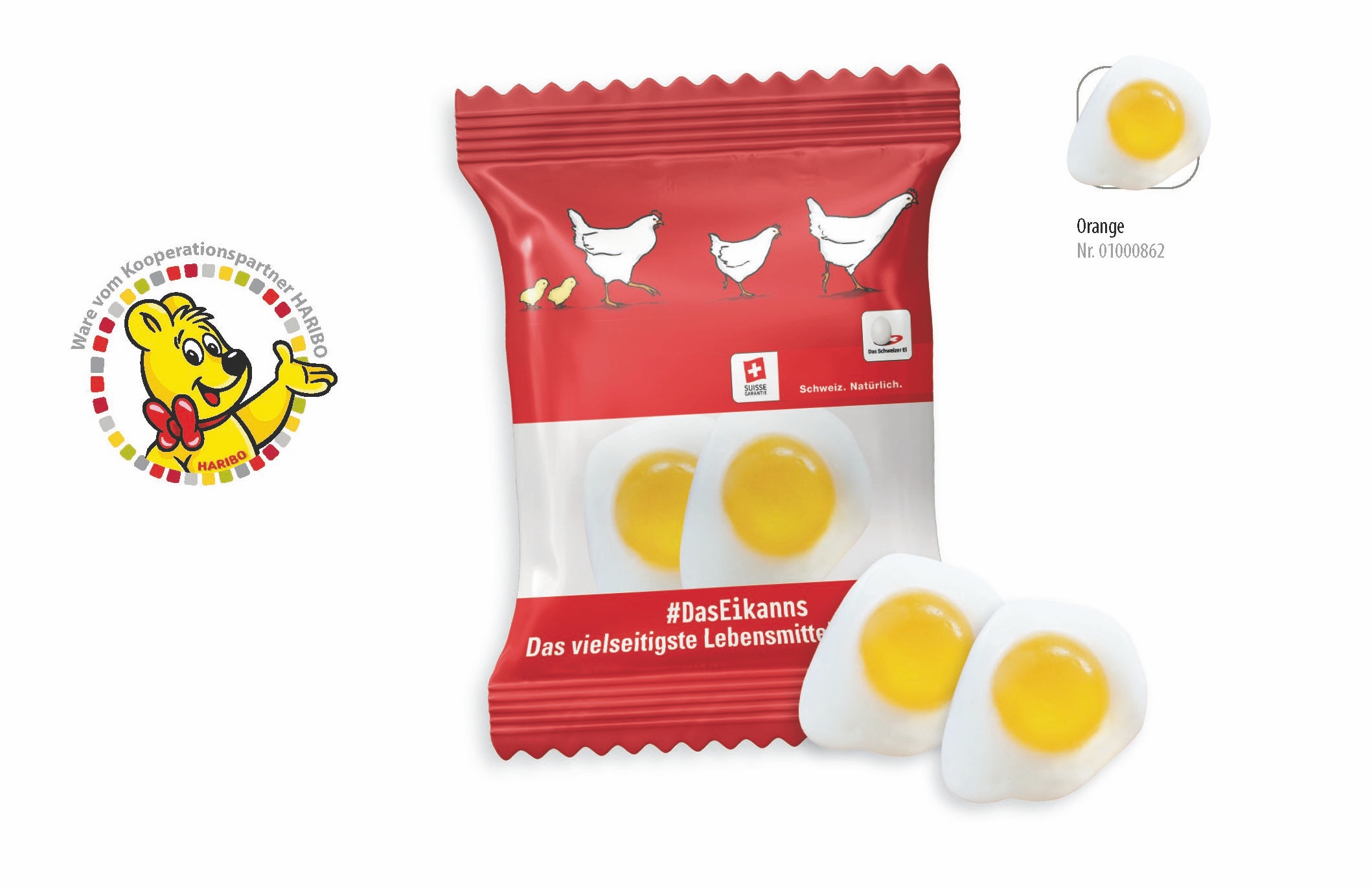 SW0862HARIBO Spiegelei Werbetuete
