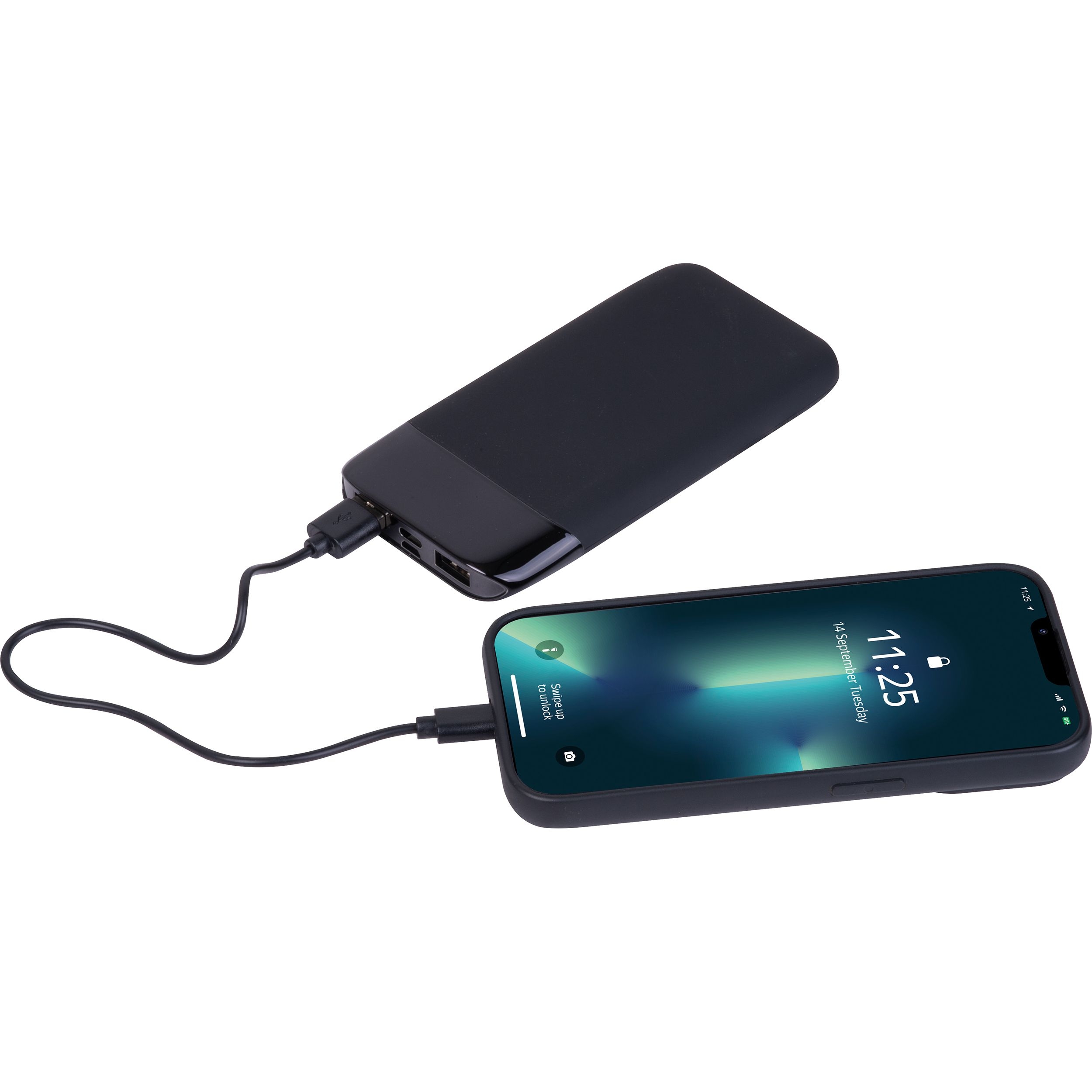 MA35436-038.000 mAh Powerbank mit leuchtendem Logo FLOYD_ schwarz