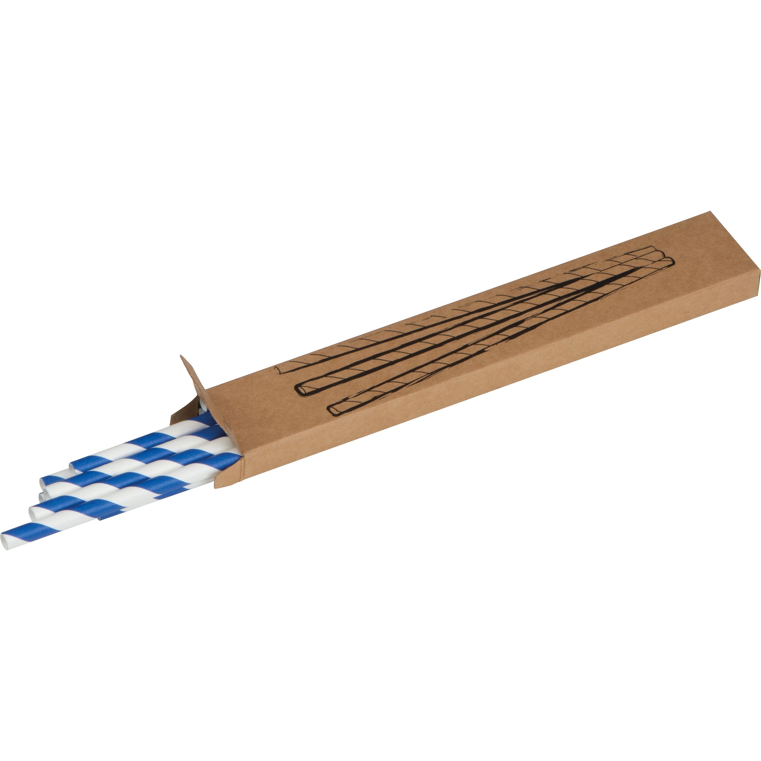 MA81191-04Trinkhalme 10 Stueck LINA_ blau