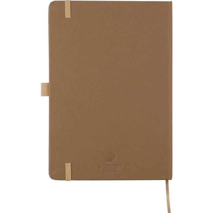 GI1103693-11Recycelter Bioabfall und Karton-Notizbuch A5 Gertrud_ brown