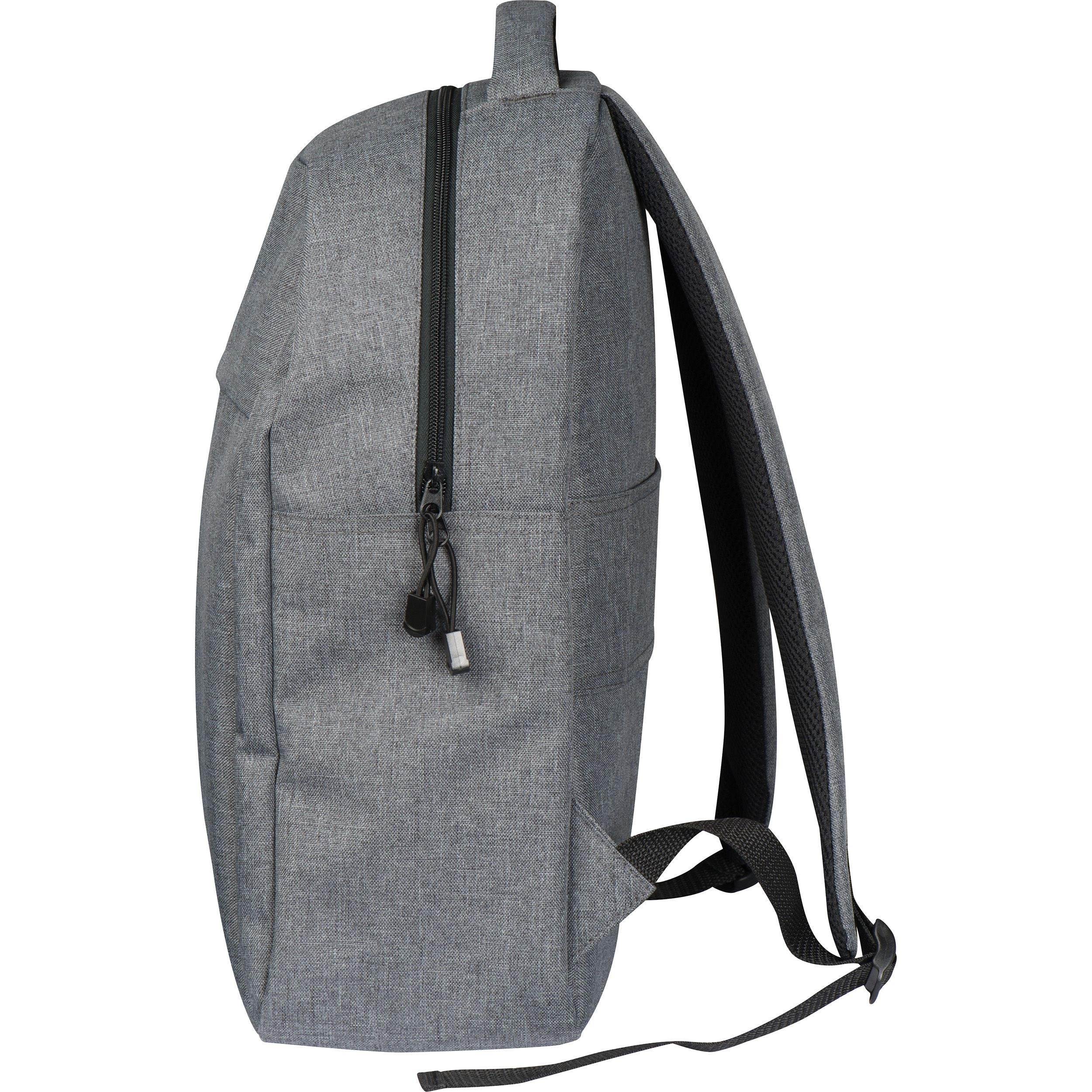 MA60730-07Rucksack aus Polyester LUKE_ silbergrau