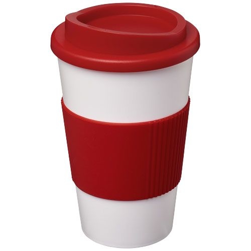 PF210002-10Americano® 350 ml Isolierbecher mit Schutzring_ weiss_rot