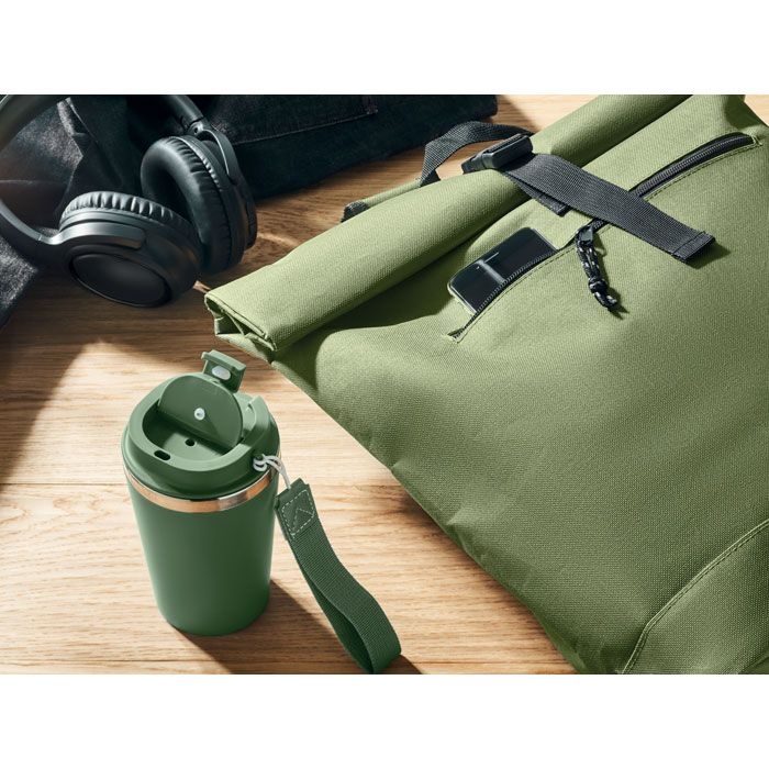 MO2170-49Irea Rolltop-Rucksack 600D_ armeegruen