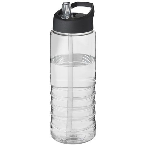 PF210877-1H2O Active® Treble 750 ml Sportflasche mit Ausgussdeckel_ transparent_schwarz