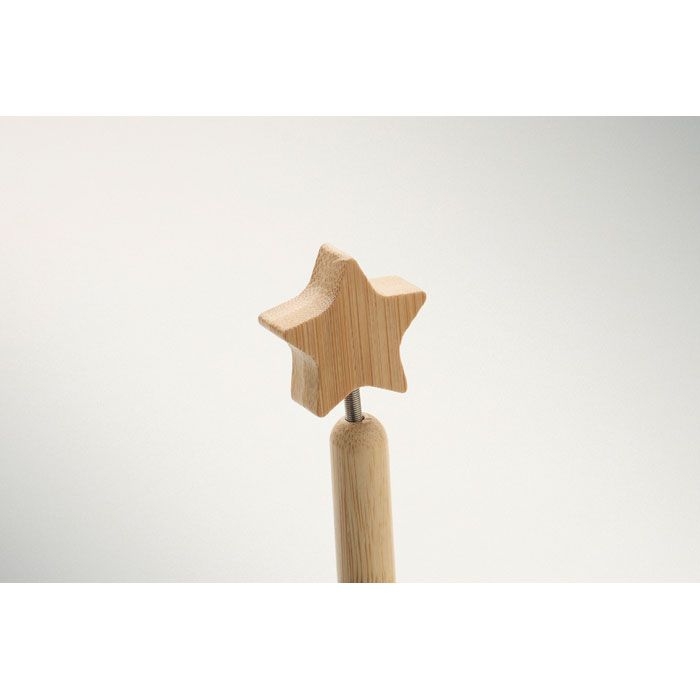 CX1581-40Starpen Kugelschreiber Bambus Stern_ holz