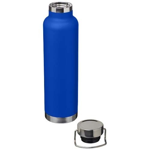 PF100865-3Thor 650 ml RCS-zertifizierte Kupfer-Vakuum Isolierflasche aus recyceltem Edelstahl _ royalblau