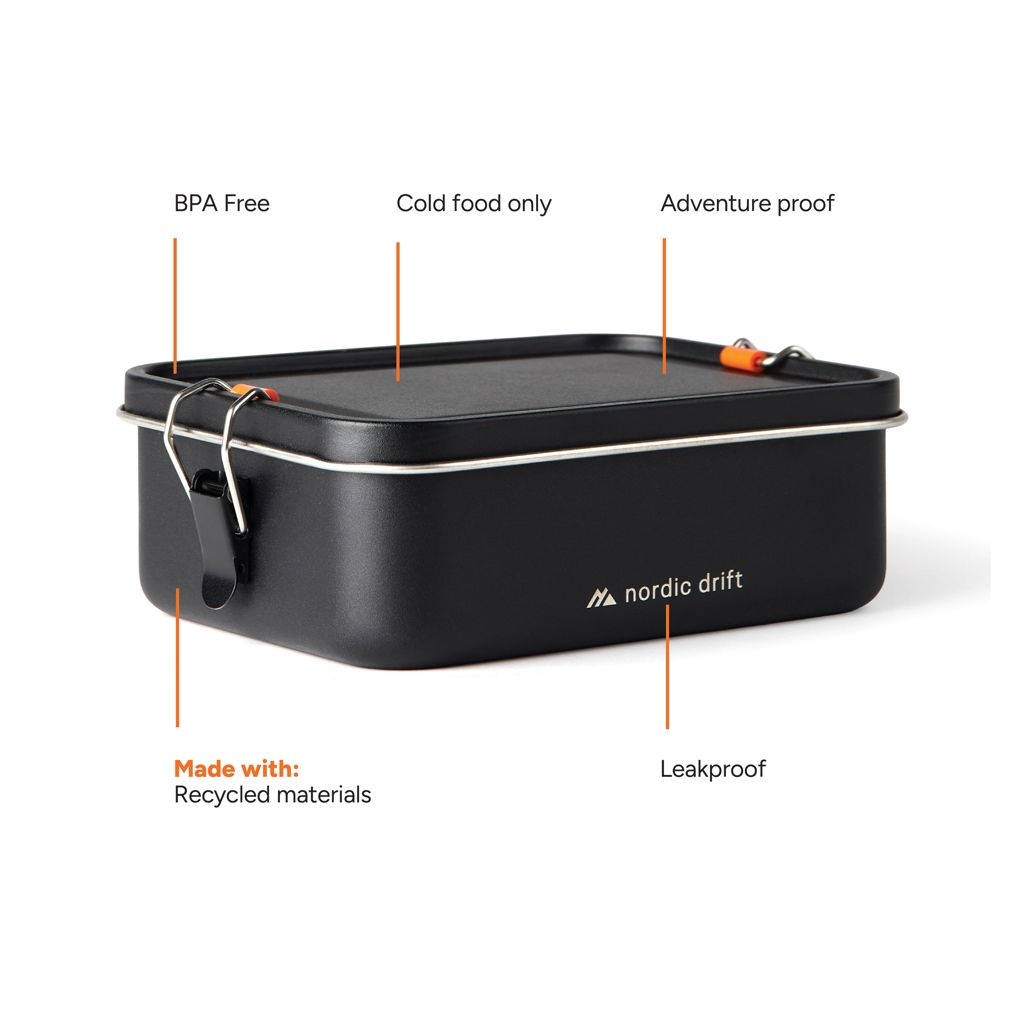 XDND350.00-01Nordic Drift Trail RCS Adventure Lunchbox 1200ml_ schwarz