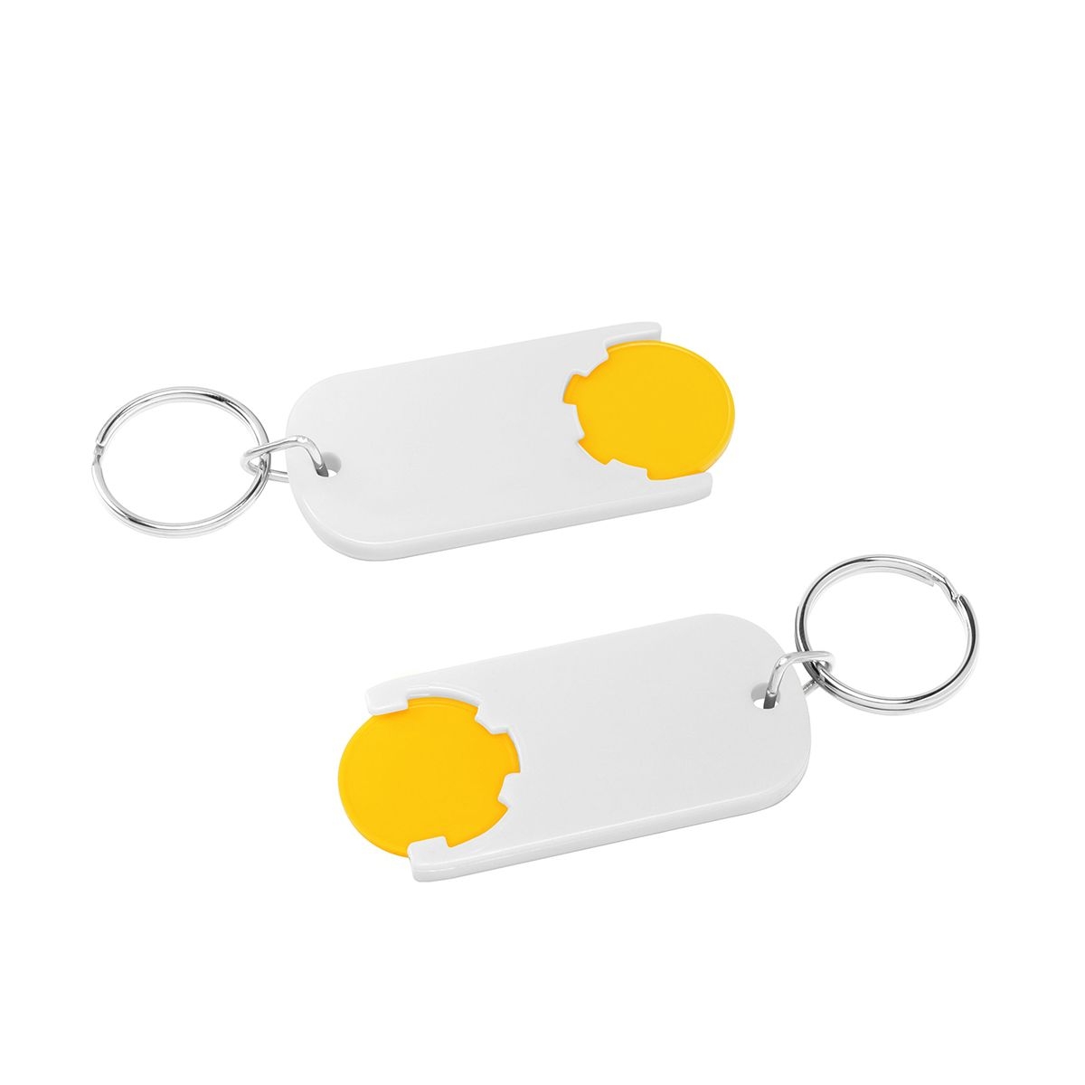 HE7439R-4-0Chiphalter mit 1€-Chip _Alpha_ gelb_ weiss