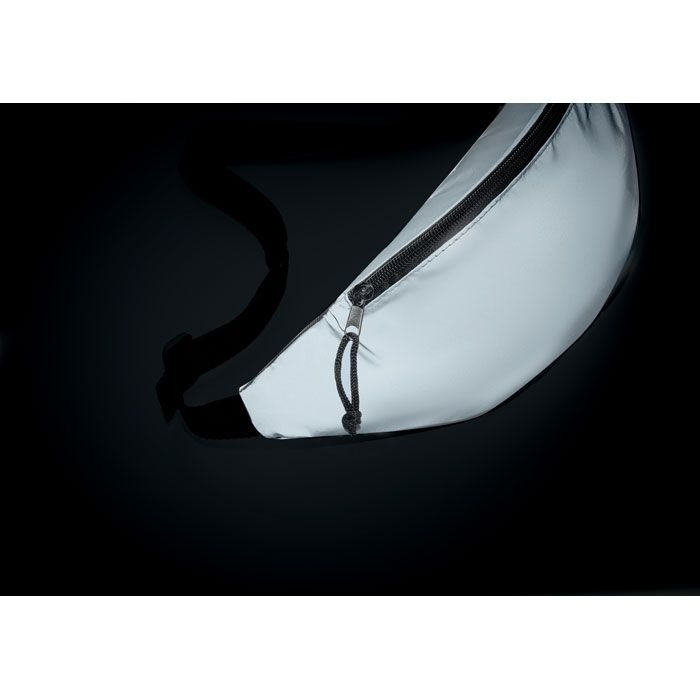 MO9919-16Visiwaist Reflektierende Guerteltasche_ mattsilber