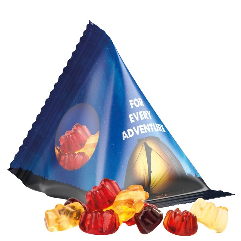 JG10067Tetraeder 15 g Trolli 30 % Fruchtsaft Baerchen