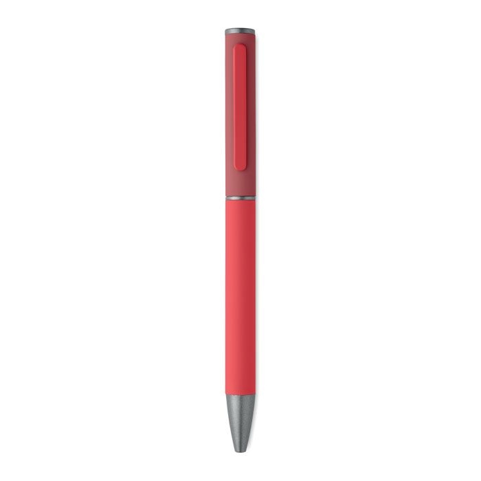 MO3174-05Fillan Drehkugelschreiber recy. Alu_ rot