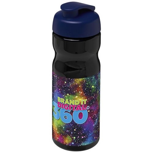 PF210045-14H2O Active® Base 650 ml Sportflasche mit Klappdeckel_ schwarz_blau