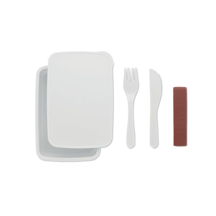 MO6254-06Sunday Lunchbox mit Besteck_ weiss