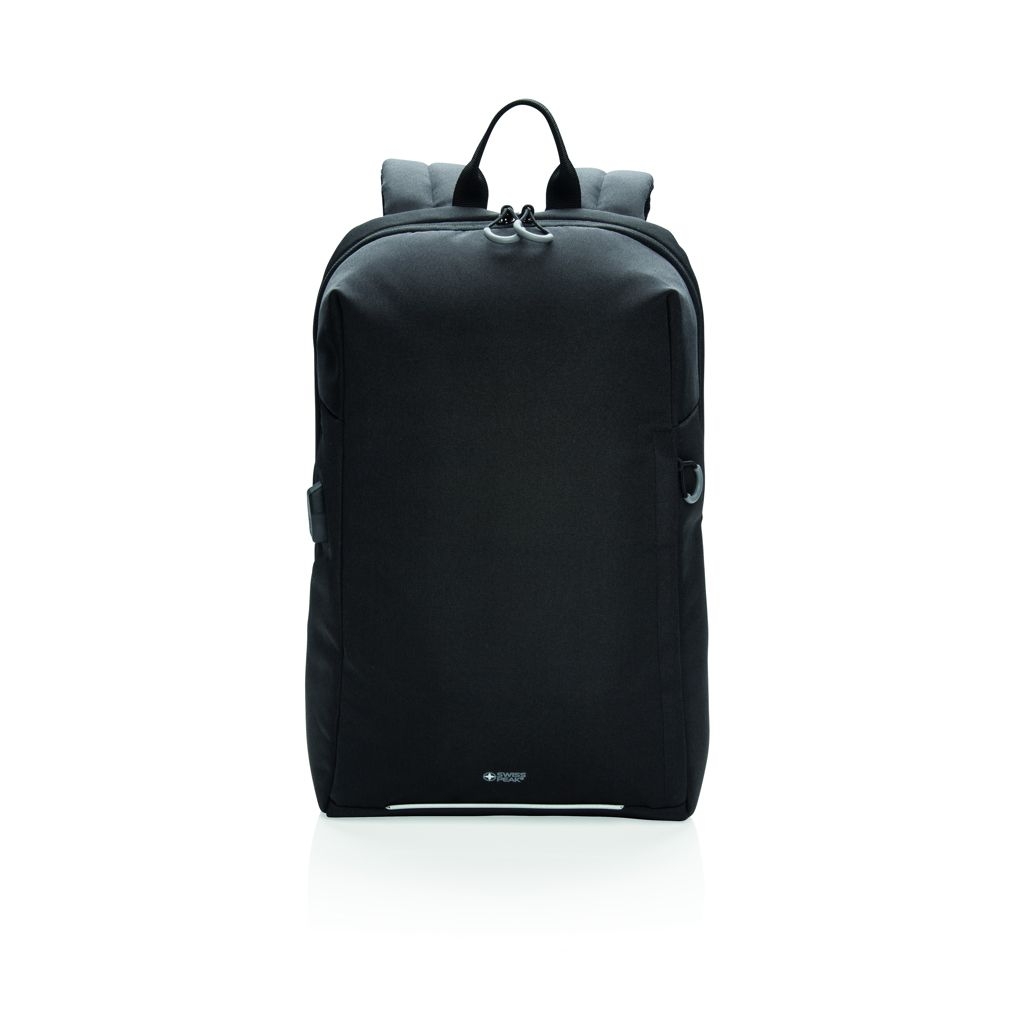 XDP763.16-1Swiss Peak AWARE™ RFID und USB A-Laptop-Rucksack_ schwarz