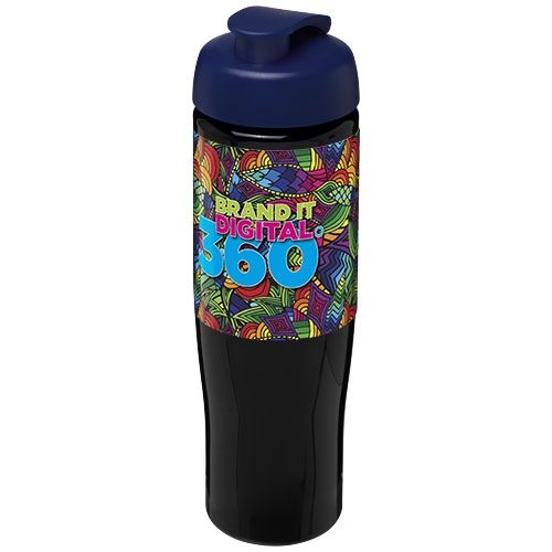 PF210040-14H2O Active® Tempo 700 ml Sportflasche mit Klappdeckel_ schwarz_blau