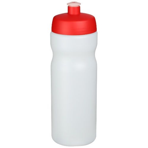 PF220201-10Baseline® Plus 650 ml Sportflasche_ rot_transparent weiss